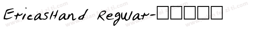 EricasHand Regular字体转换